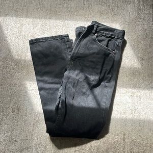 Zara TRF High Rise Straight Leg Jeans